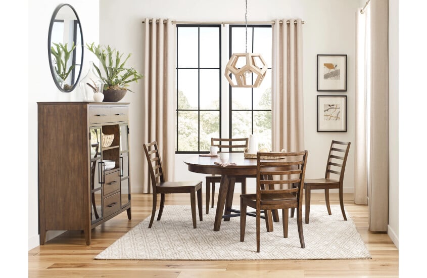 Salter Round Dining Table Complete