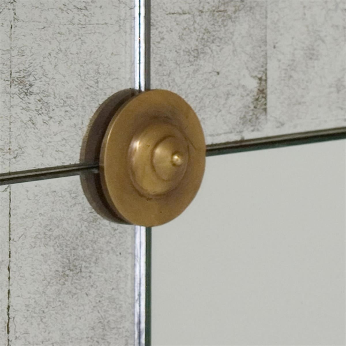 Modern Elliott Grid Portrait Mirror