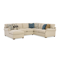 Casual U-Shape Sectional Sofa with LAF Chaise