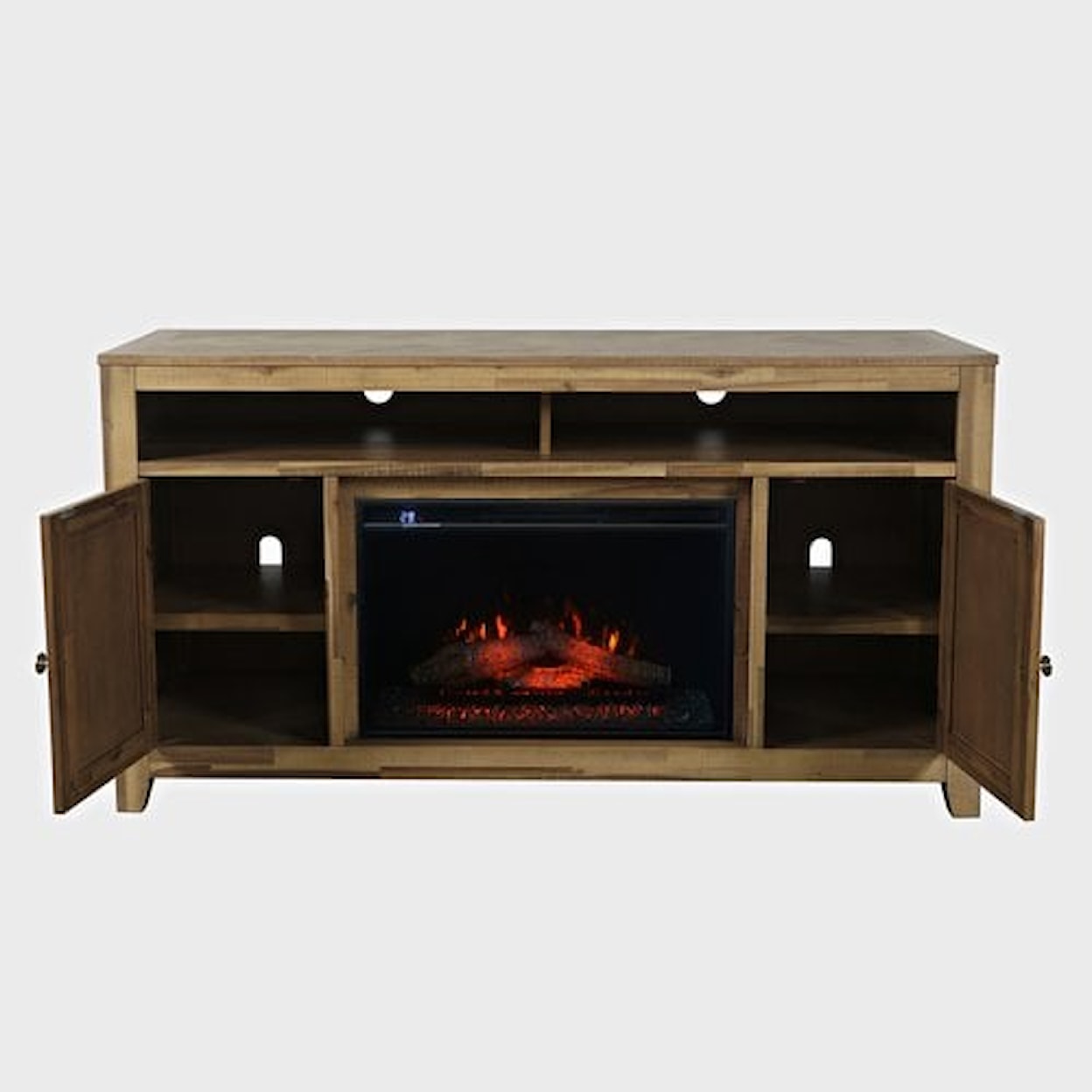 Jofran Bryce Fireplace with Logset