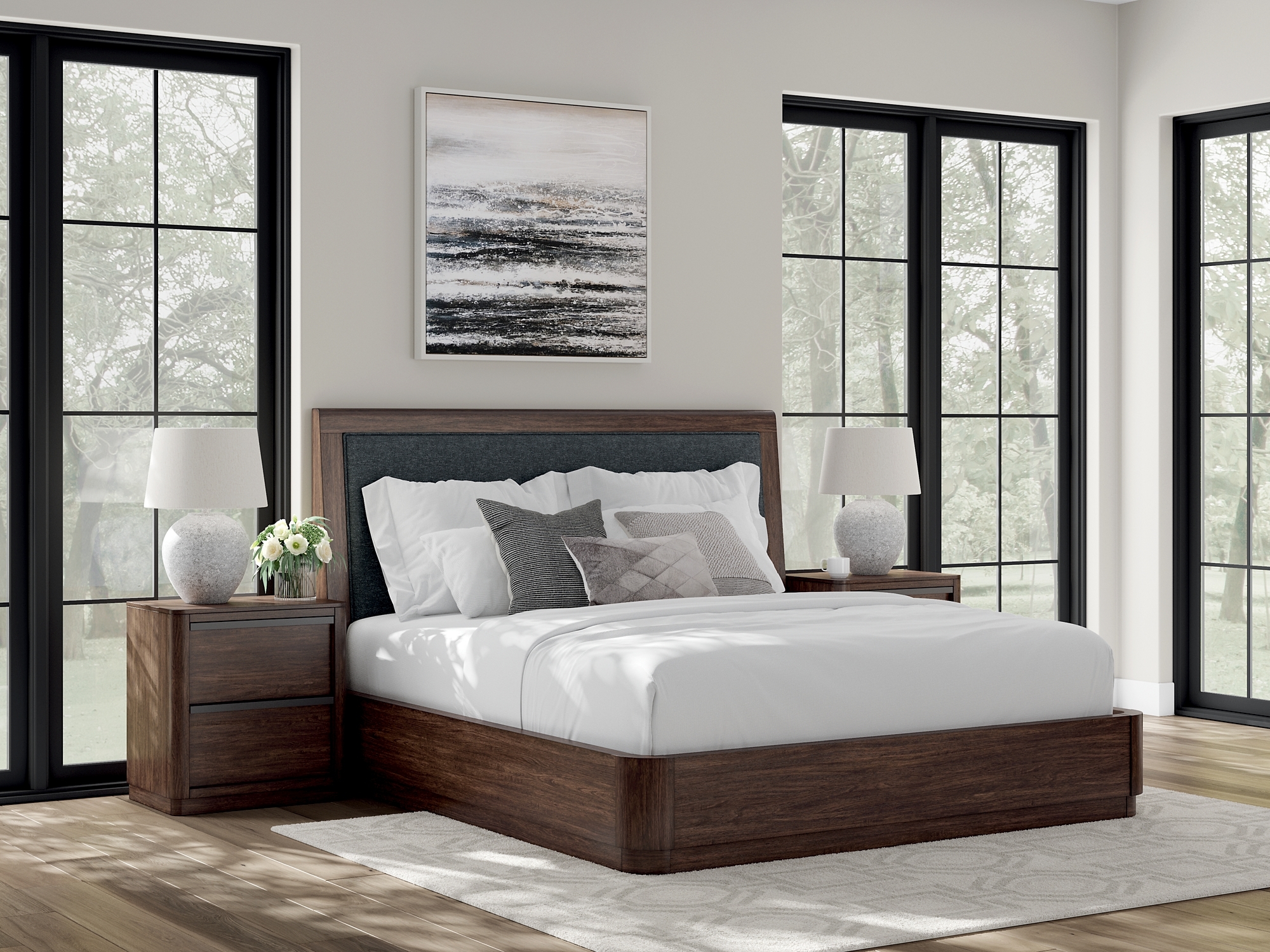 Signature Design by Ashley Kendamor King Upholstered Panel Bed