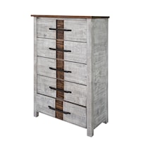 Rustic 5-Drawer Chest