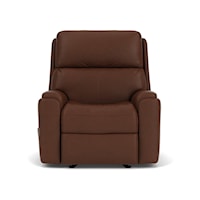 Casual Power Rocking Recliner with Power Headrest and USB Port