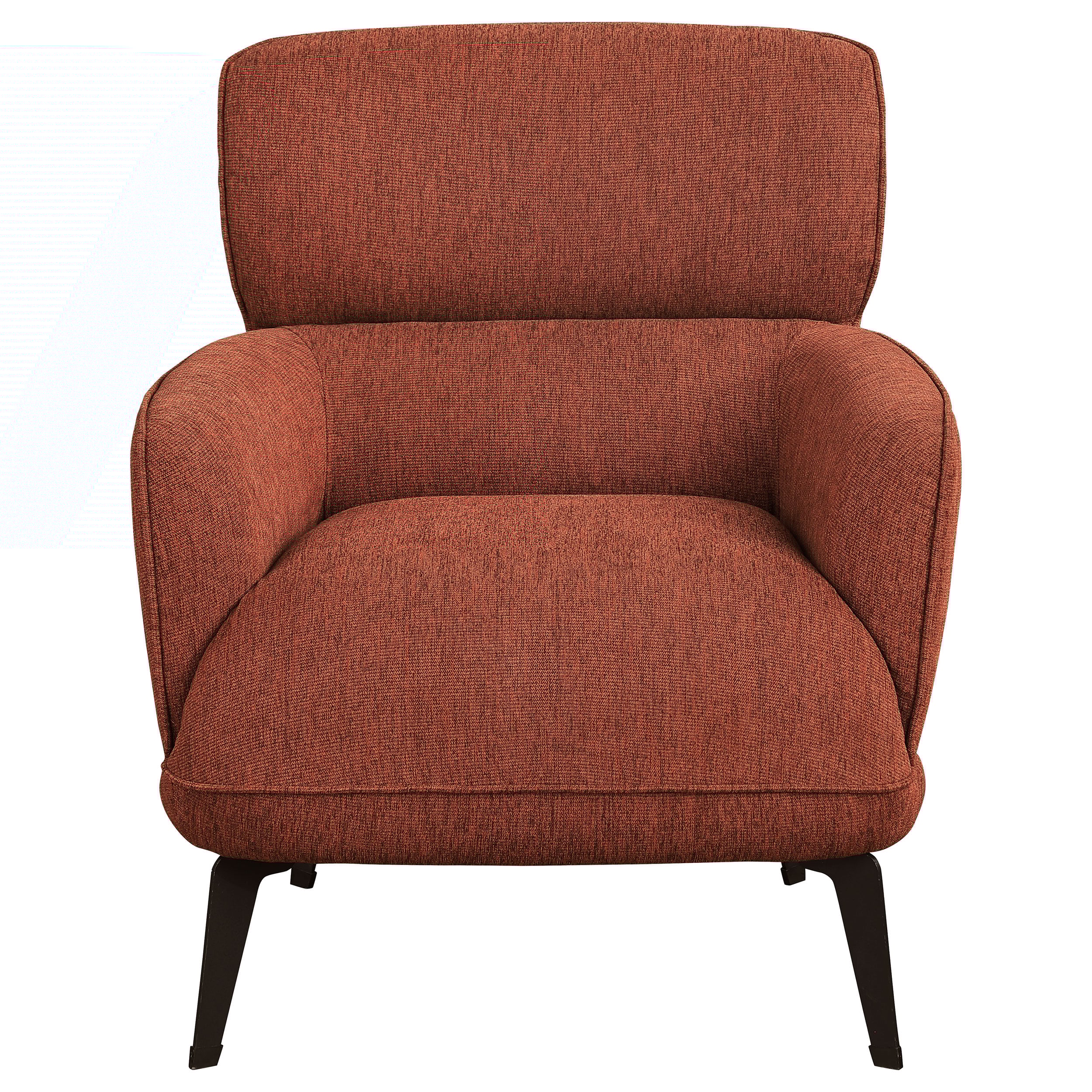 Andrea Crecent Arm Accent Chair Orange