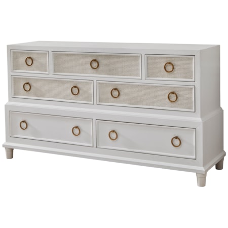 American Woodcrafters Switchgrass Dresser - White American Woodcrafters Switchgrass Dresser - White