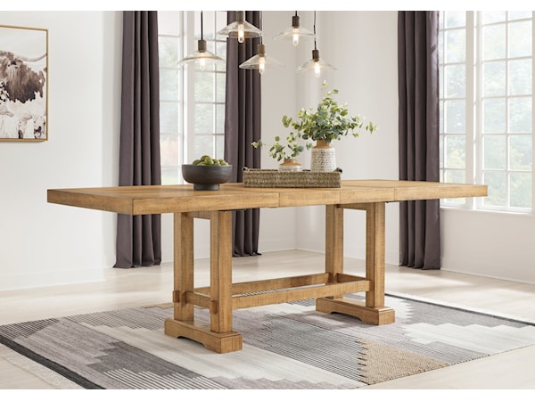 8-Piece Counter Dining Set with Bench