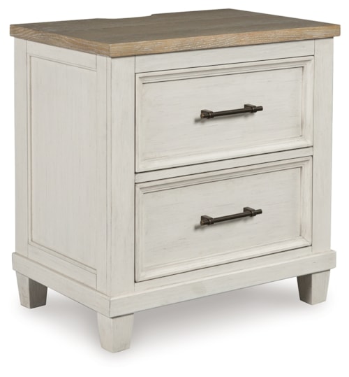 Farmhouse 2-Drawer Nightstand
