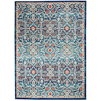 5'3" x 7'3" Blue/Multicolor Rectangle Rug