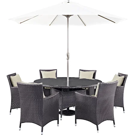 Outdoor 8 Piece Dining Set