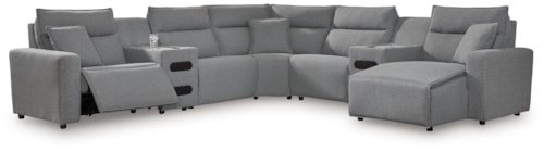 7-Piece Power Reclining Sectional With Chaise