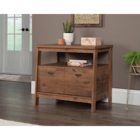 Modern Farmhouse 1-Drawer Lateral File Cabinet with Open Shelf