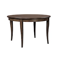 Transitional Round Dining Table with 18" Leaf