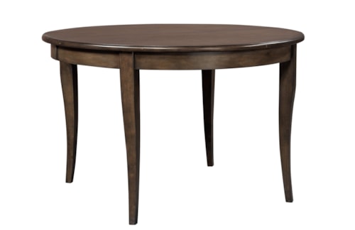 Transitional Round Dining Table with 18" Leaf