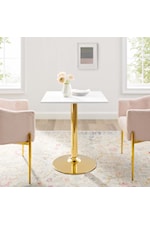 Modway Verne 28" Artificial Marble Dining Table