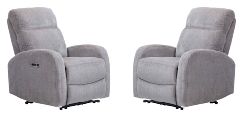 Contemporary Power Recliner with USB/USB-C Ports (Set of 2)