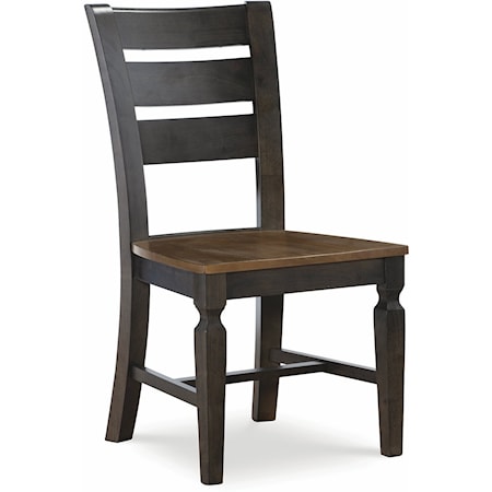 Vista Ladderback Chair (Hickory & Coal)