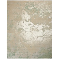 12' x 15' Ivory Green Rectangle Rug