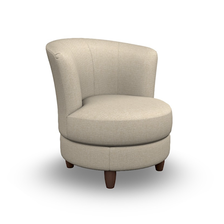 Swivel Barrel Chair