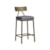 Shown in Halyard Pewter Vinyl and Brass Bisque Finish. Barstool May Not Represent Height Indicated.