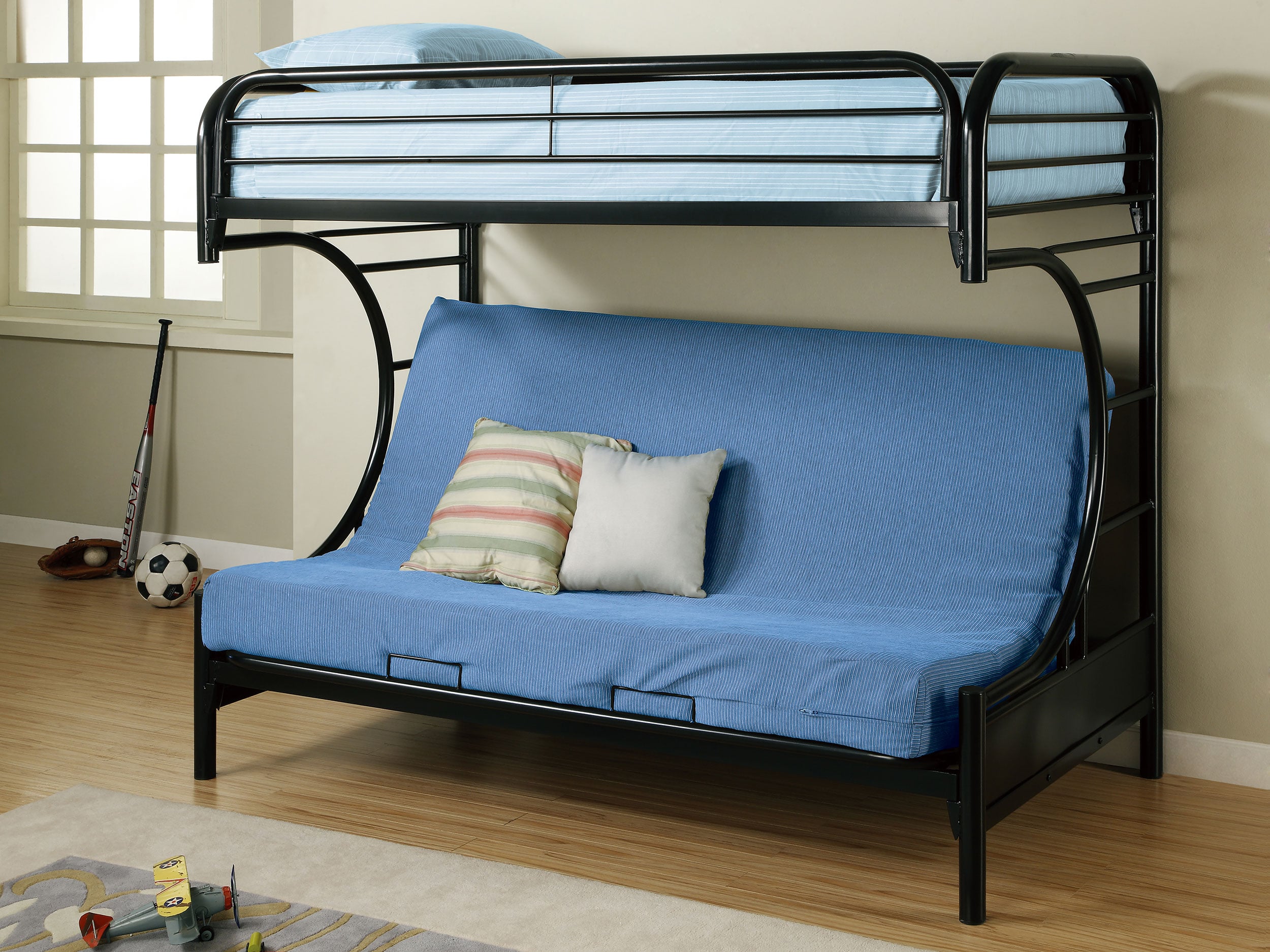 Coaster Montgomery Montgomery Twin Over Futon Bunk Bed