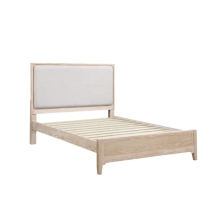 Upholstered Panel Queen Bed