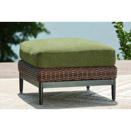 Outdoor Ottoman With Cushion