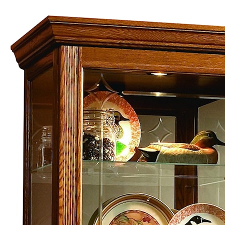 Two-Way Sliding Curio Cabinet