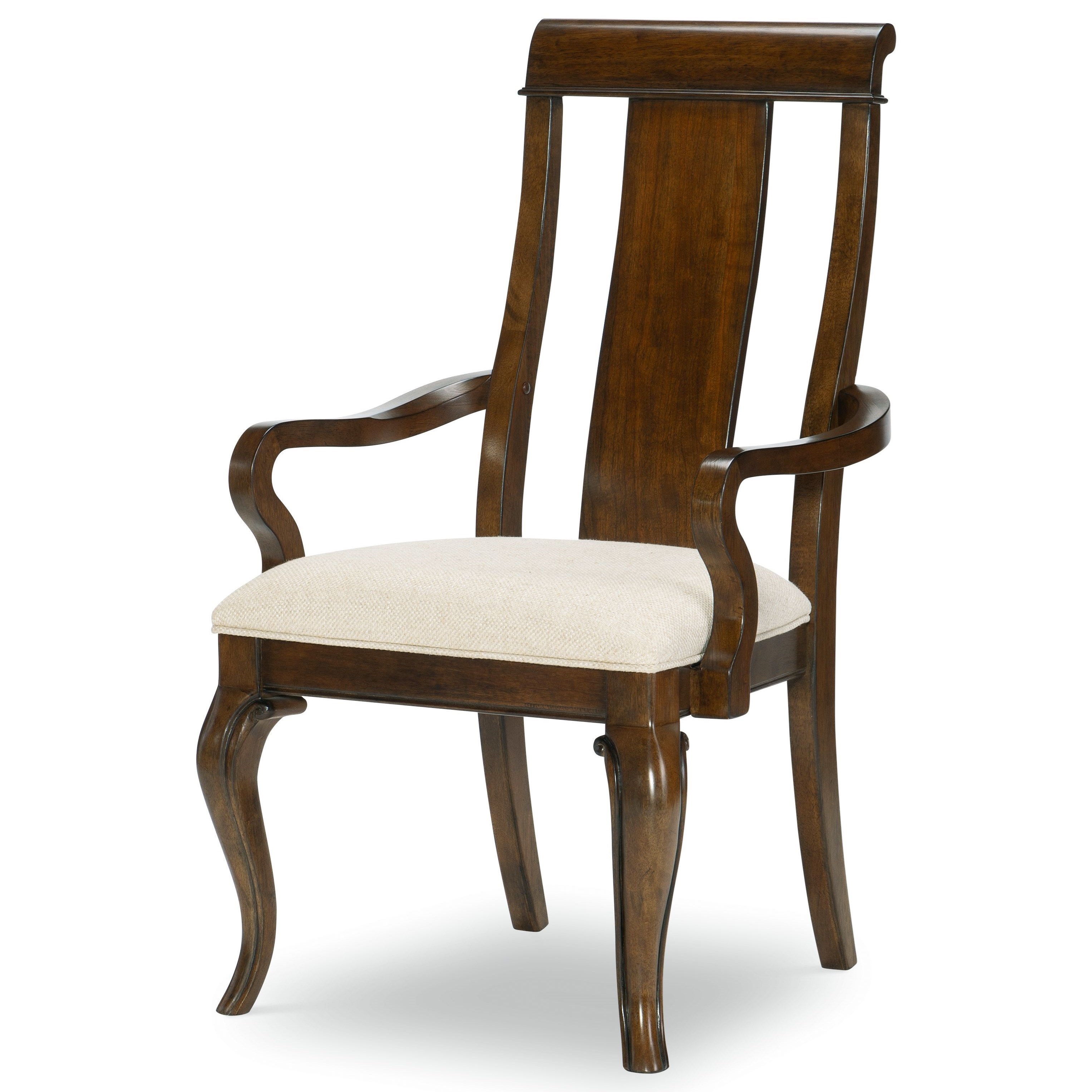 Wooden high back 2024 chair with arms