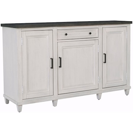 Farmhouse Sideboard with Adjustable Shelves and AC Outlets