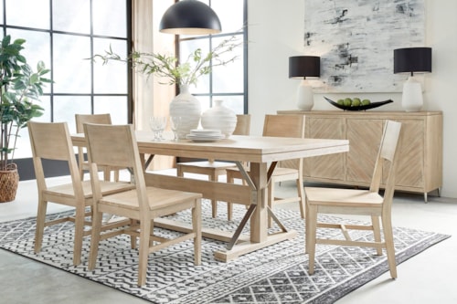 Transitional 8-Piece Dining Set