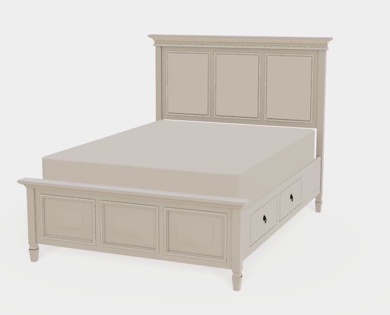 Vineyard Haven Upholstered Full Right Drawerside