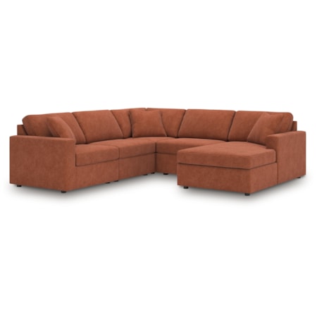 5-Piece Sectional With Chaise