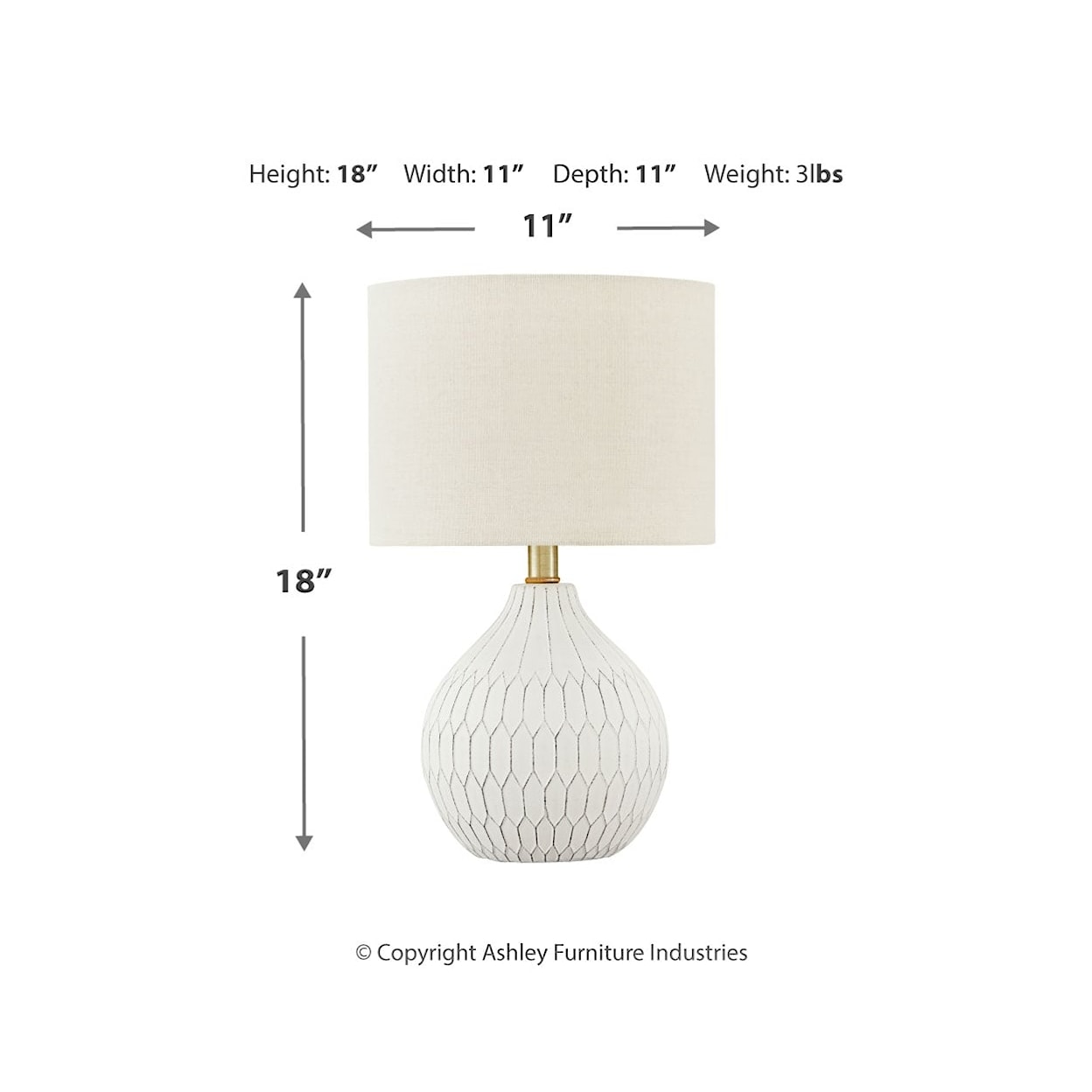 Michael Alan Select Wardmont Ceramic Table Lamp