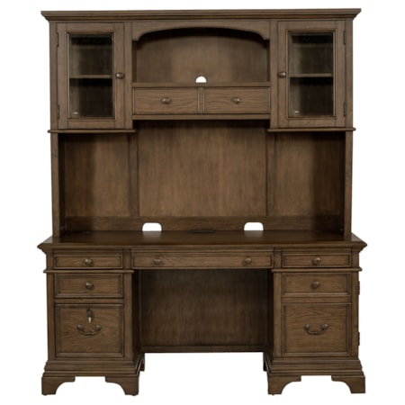 5-drawer Credenza w/ Hutch