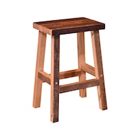 Amish Made 30" Barnwood Barstool