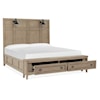 Magnussen Home Paxton Place Bedroom Queen Lamp Panel Storage Bed