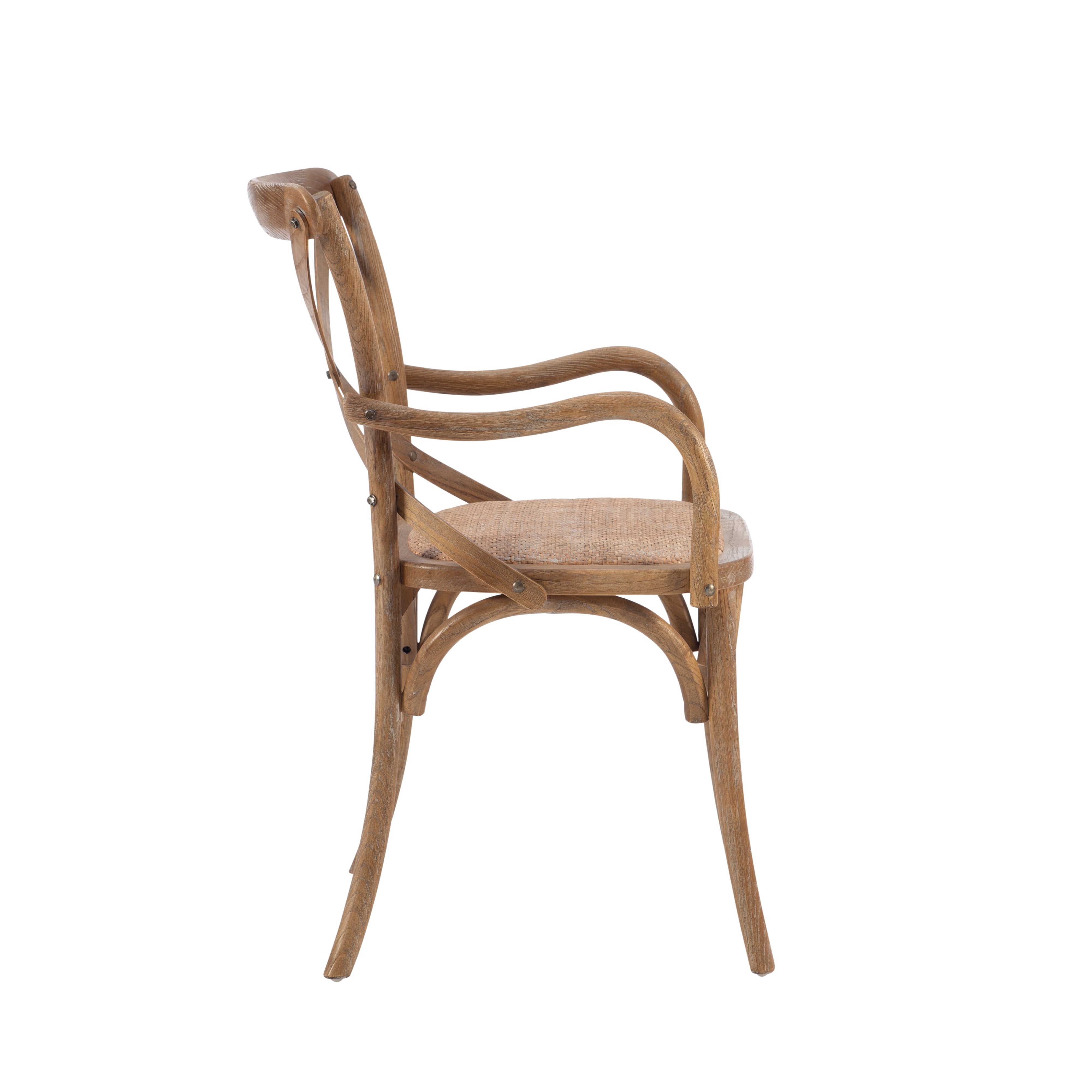 Linon CONELLY Ash Gray Arm Chair
