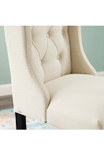 Modway Baronet Baronet Button Tufted Fabric Dining Chair