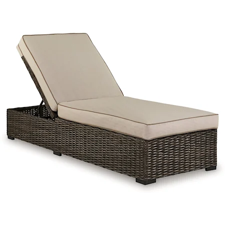 Outdoor Chaise Lounge With Cushion