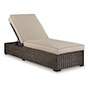 Signature Design by Ashley Coastline Bay Outdoor Chaise Lounge With Cushion