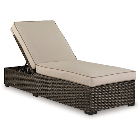 Outdoor Chaise Lounge With Cushion
