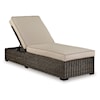 Signature Design Coastline Bay Outdoor Chaise Lounge With Cushion