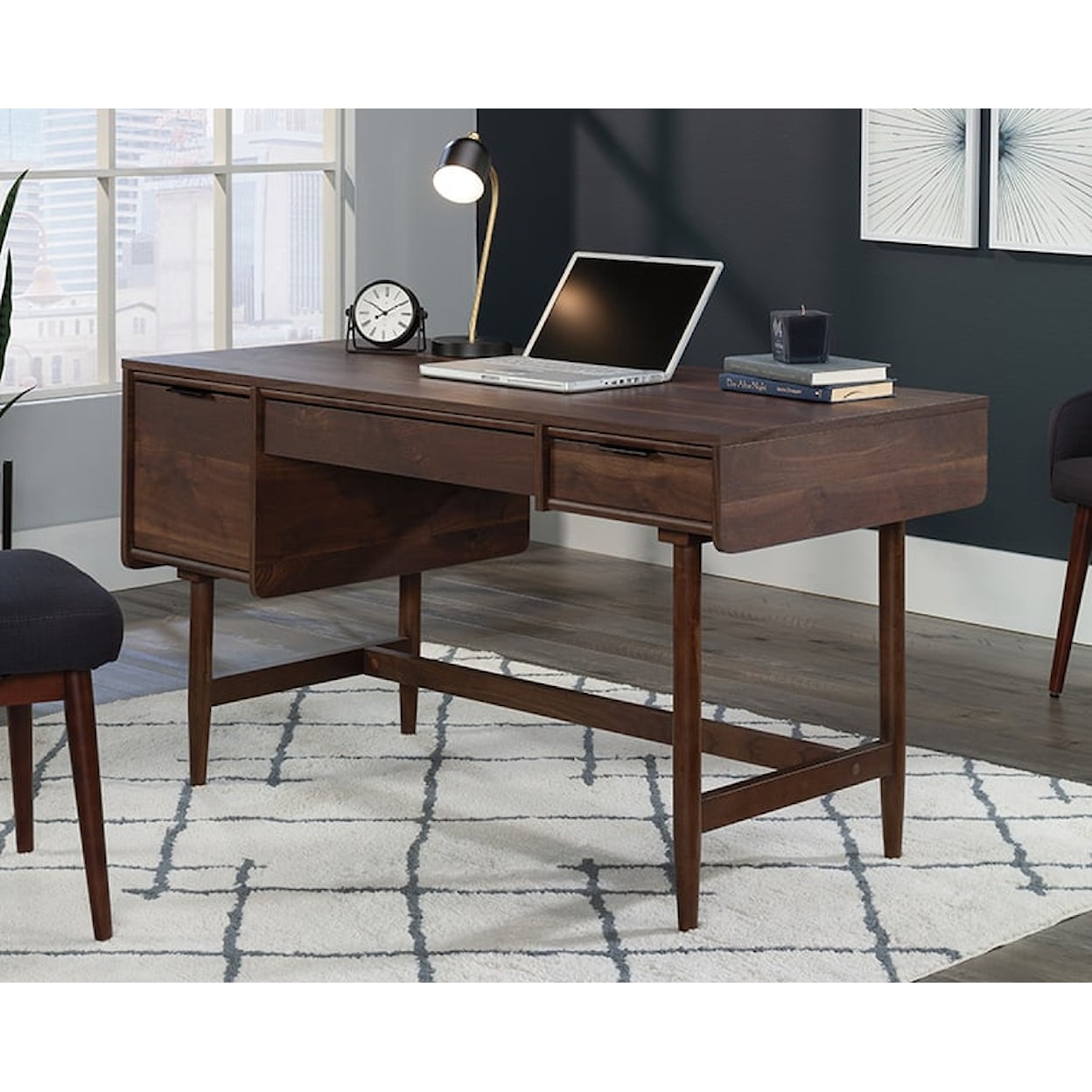 Sauder Clifford Place Single Pedestal Desk