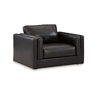 Contemporary Chair & 1/2  with Double Padded Tuxedo Armrests