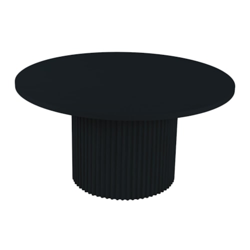 Contemporary 60" Round Dining Table with Pedestal Base