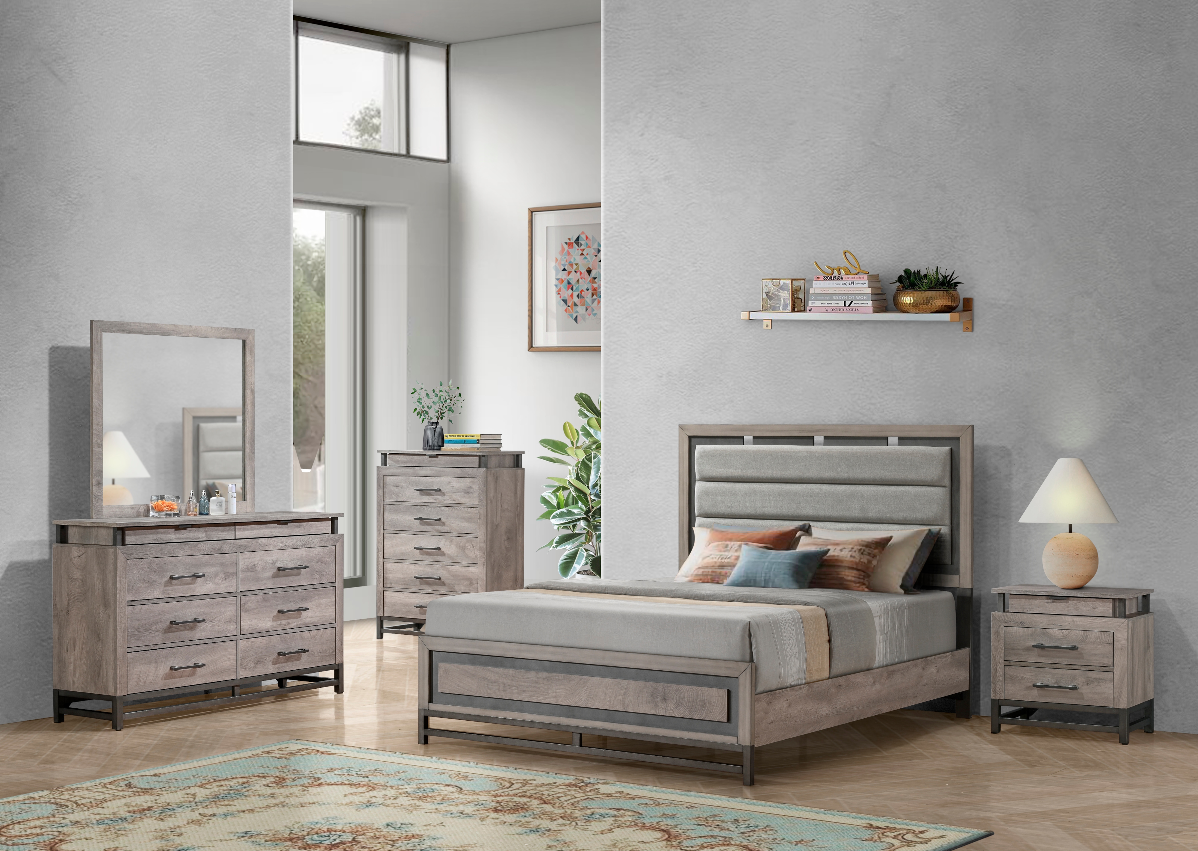 Dresser &amp; Mirror Set