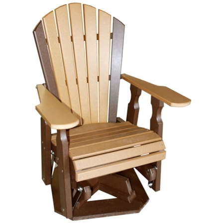 Classic Adirondack Swivel Glider