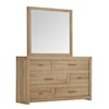 Aspenhome Modern Loft Dresser and Mirror Set