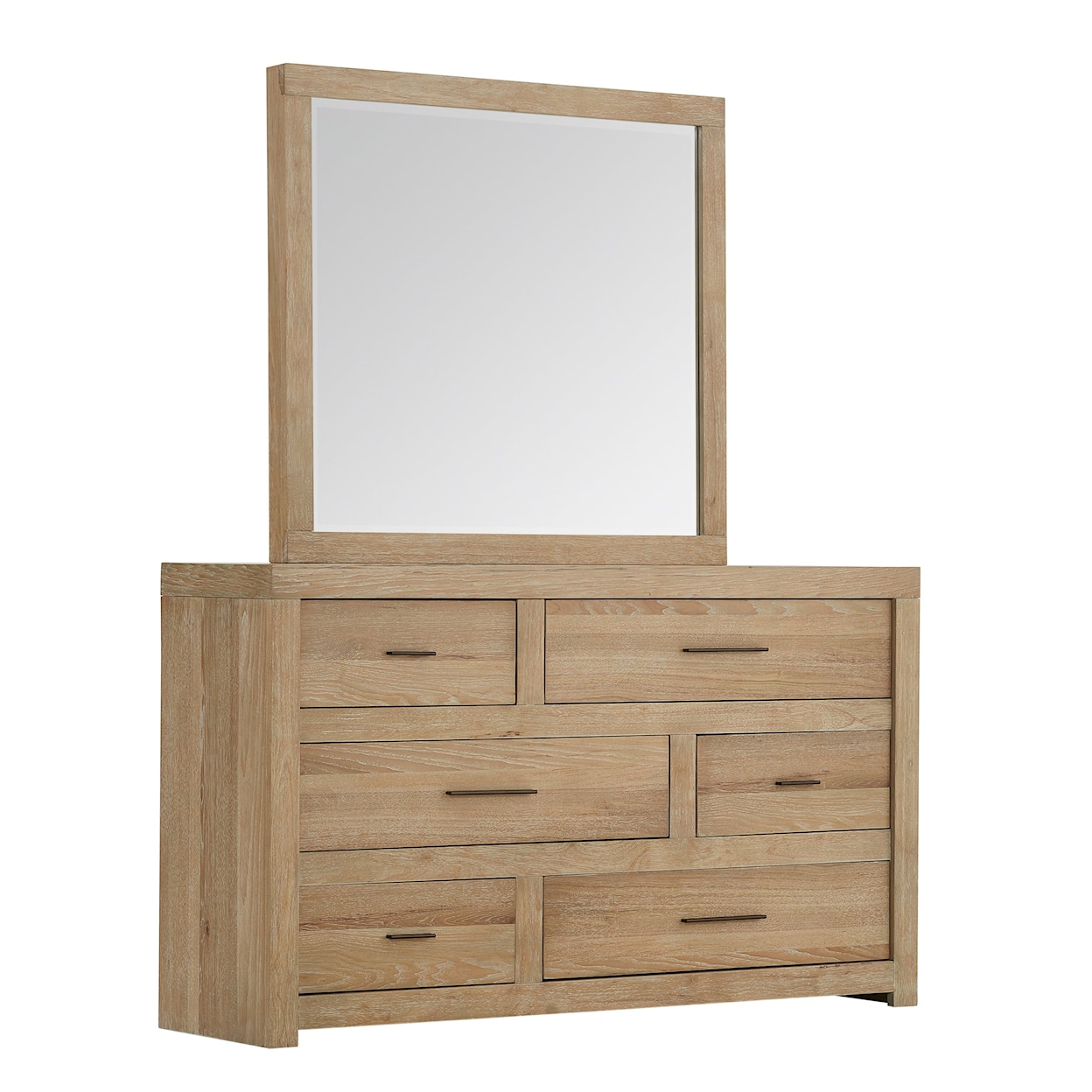 Aspenhome Modern Loft Dresser and Mirror Set