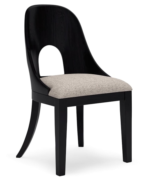 Contemporary Desk Chair with Upholstered Seat
